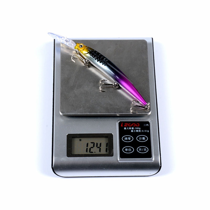Umpan Pancing CrankBait Bentuk Ikan Kecil 14.5cm / 12.4g Dengan Kail Treble