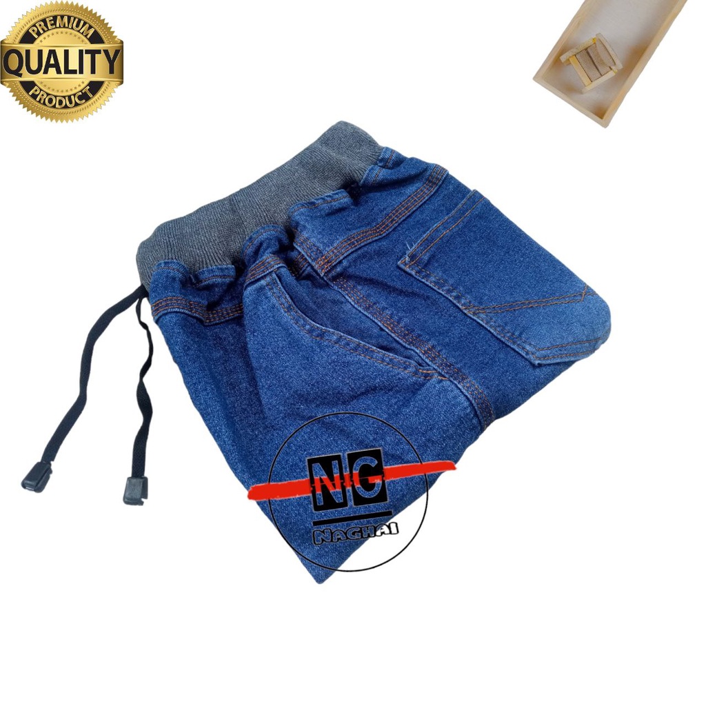 NAGHAI-Celana Jeans Pendek Anak Celana Pendek Jeans Anak Laki-Laki Premium