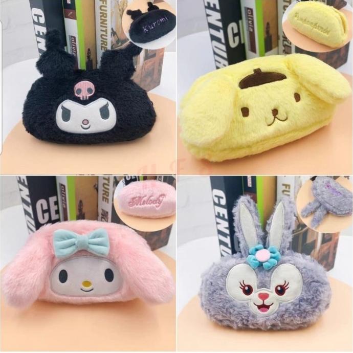 

Tempat pensil/kosmetik boneka sanrio kuromi, my melody, pompurin