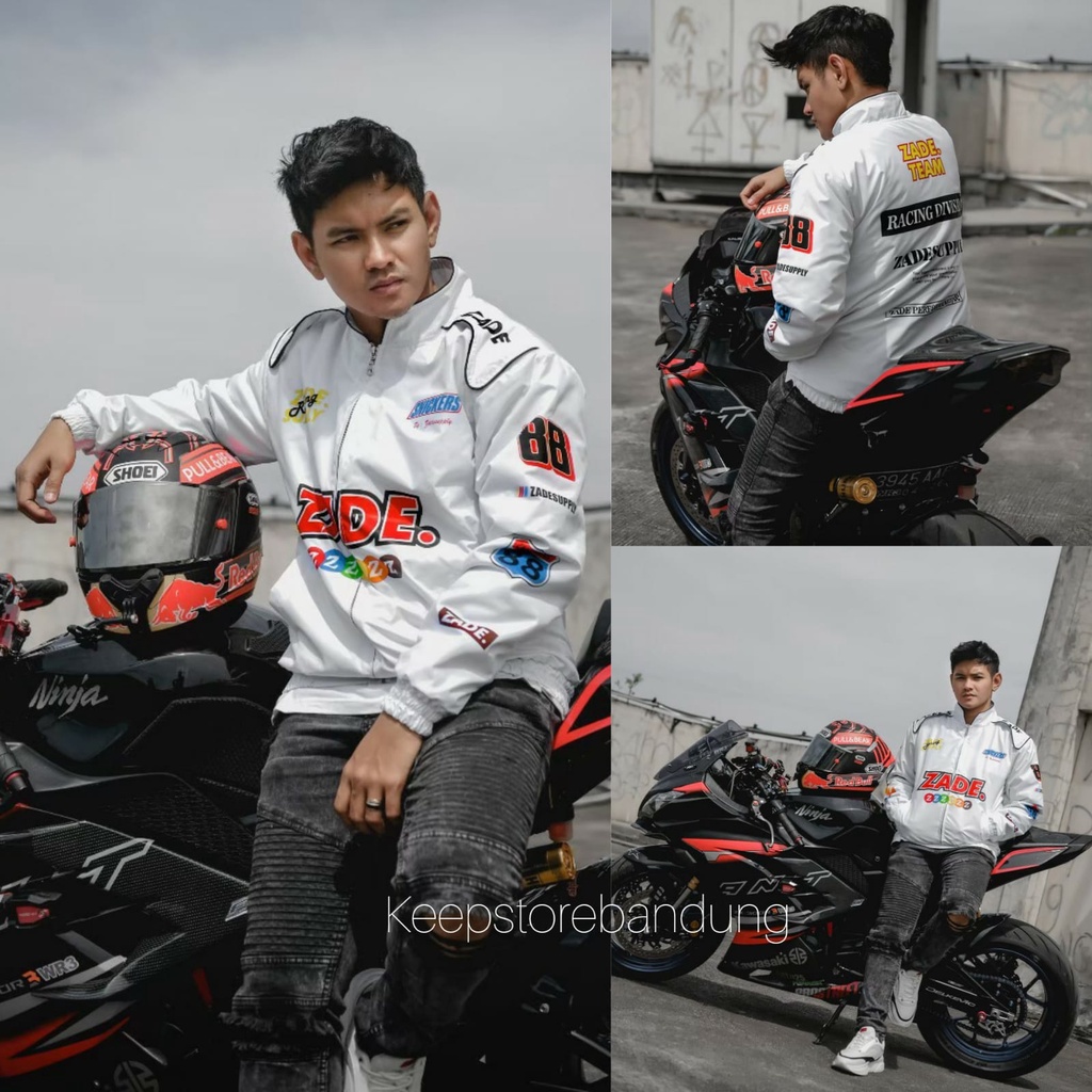 Nascar Jacket Racing Jaket Varsity Pria Wanita Original ZADE SUPPLY/Jaket Motor