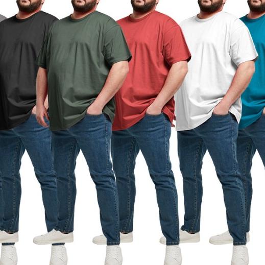 kaos pria jumbo big size oversize ukuran xxl xxxl xxxxl xxxxxl GOKU - Kaos Polos, M