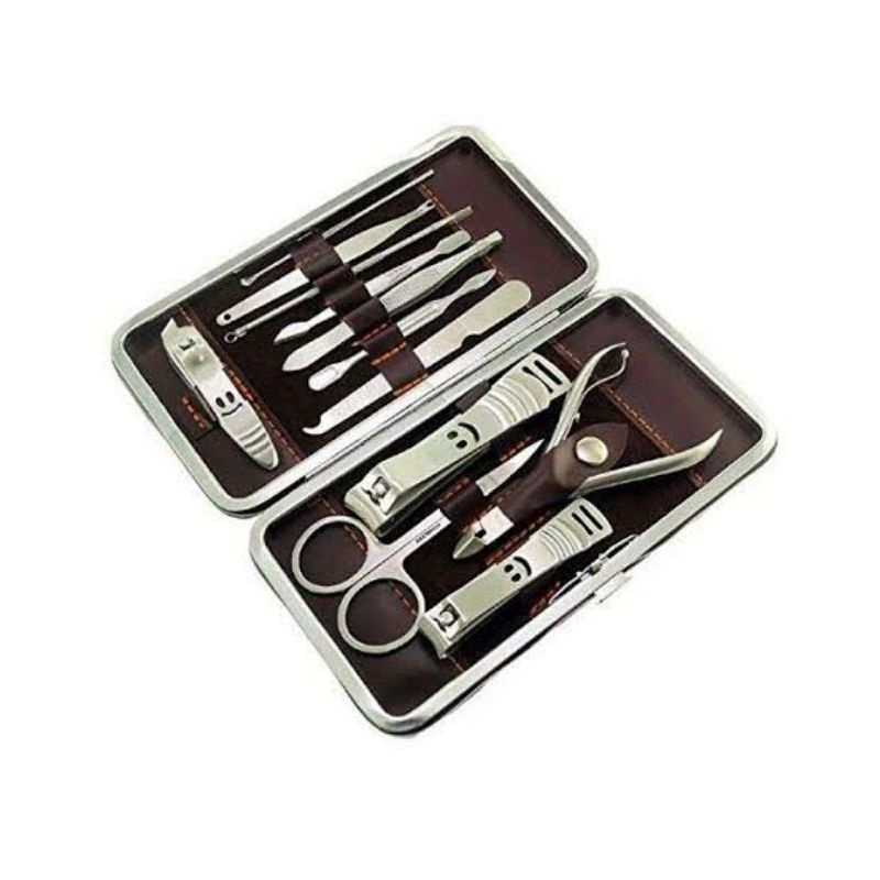 SET ALAT POTONG GUNTING KUKU NAIL ART SET MANICURE PEDICURE ISI 12 PCS