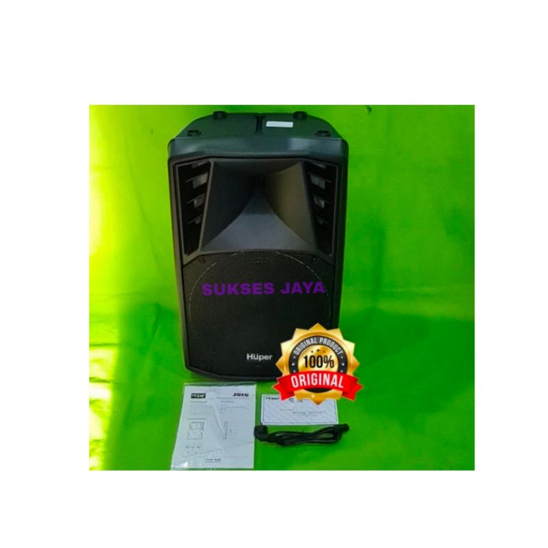SUPER MURAH SPEAKER AKTIF/ACTIVE HUPER JS15 15 INCH HARGA 1 BUAH GARANSI RESMI
