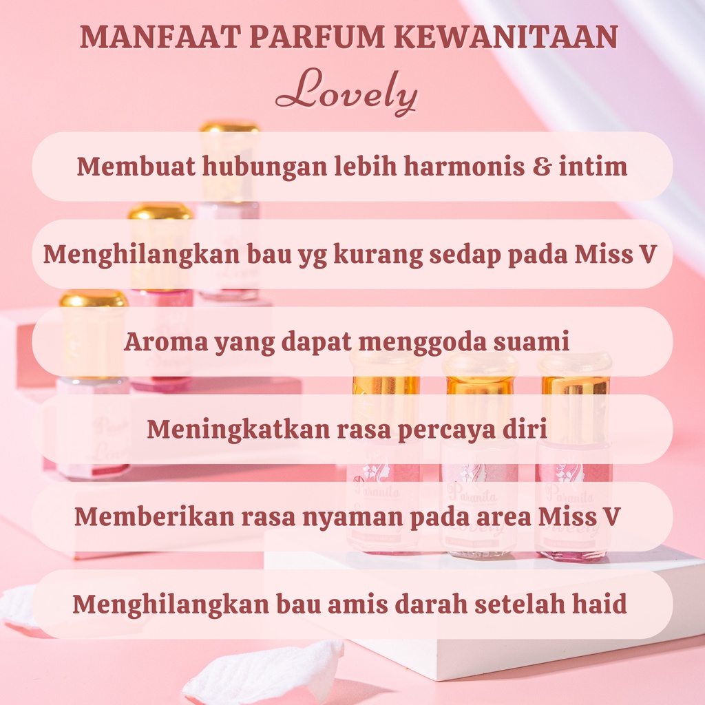 PARANITA Parfum Kewanitaan Miss V (LOVELY) Pengharum Perawat Vagina Intimate Parfum Wanita