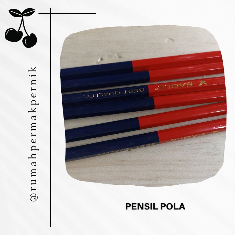 

Pensil Pola Merah Biru