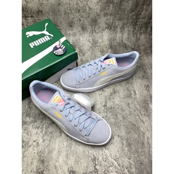 Puma White Originals Suede Classic XXI Blue Flog