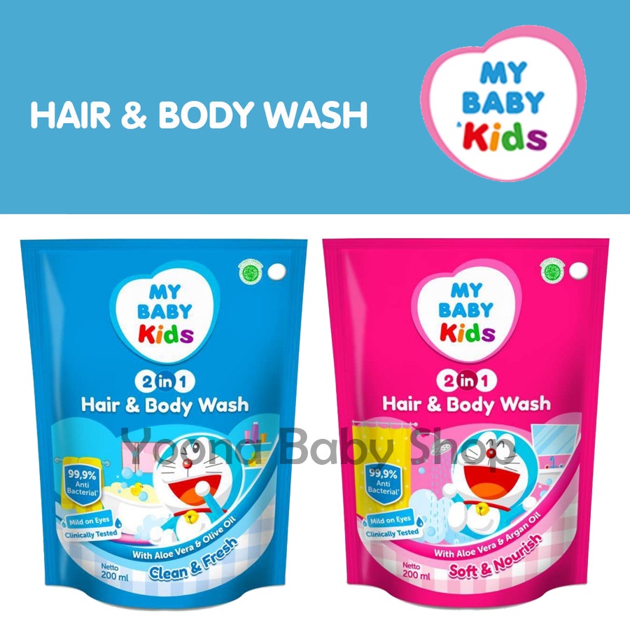 My Baby Kids Hair and Body Wash 200ml Refill