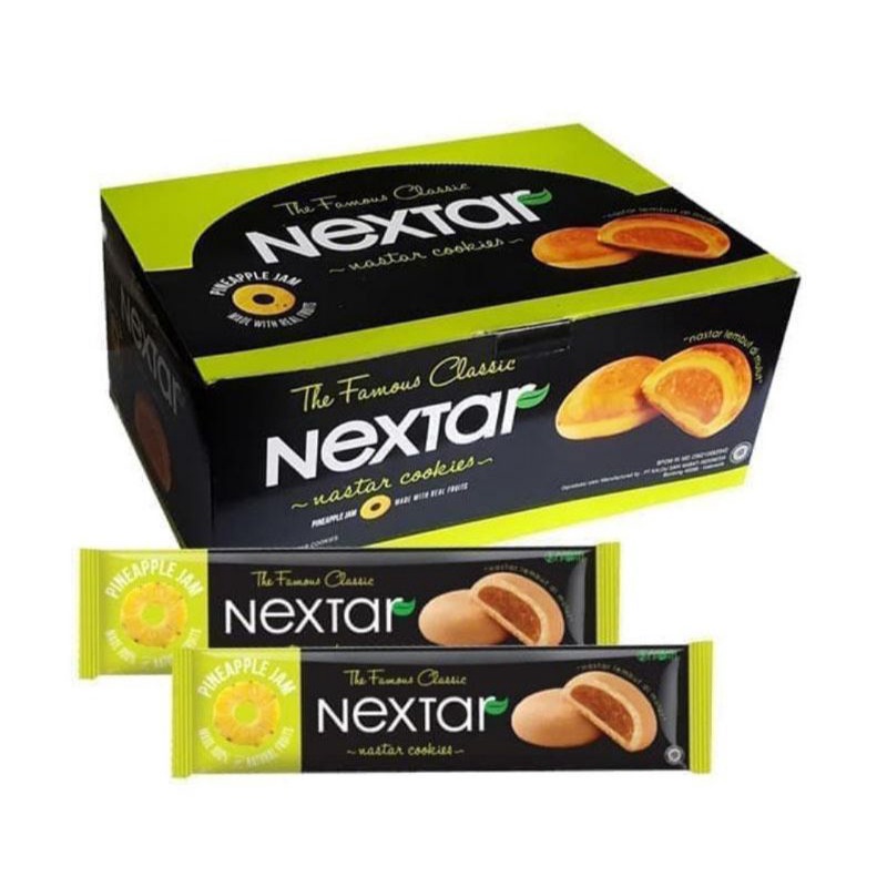 

nabati nextar cookies rasa pineapple jam ( 1box isi 10pcs)