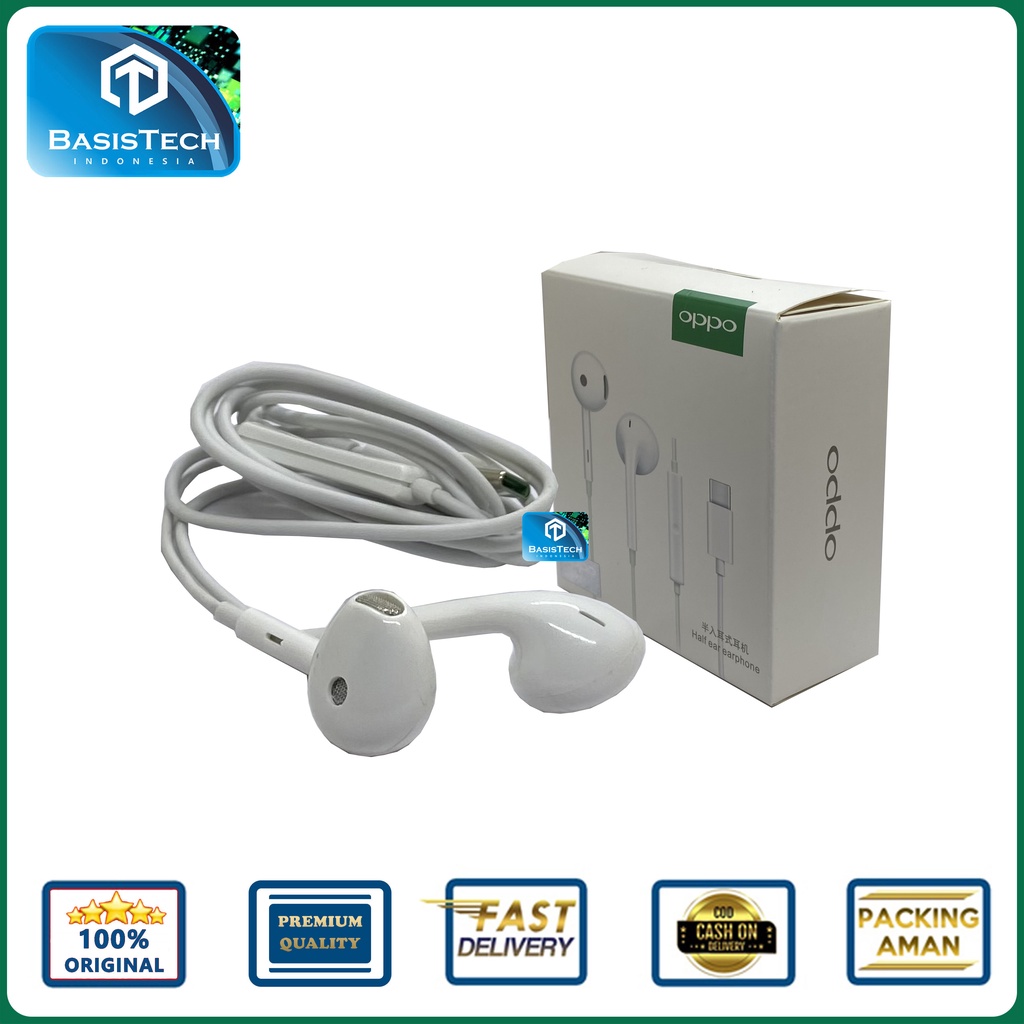 HEADSET EARPHONE OPPO MH135 TYPE-C ORIGINAL QUALITY