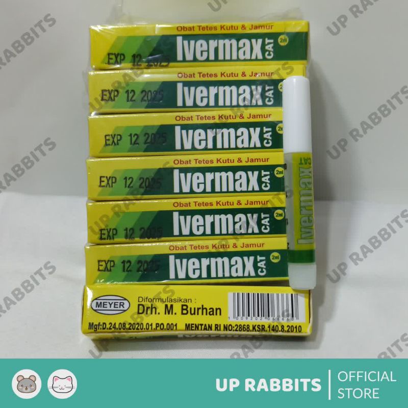 IVERMAX obat tetes KUTU JAMUR SCABIES DEMODEX KUCING / btm / meyer / cat dog / flea tick drop