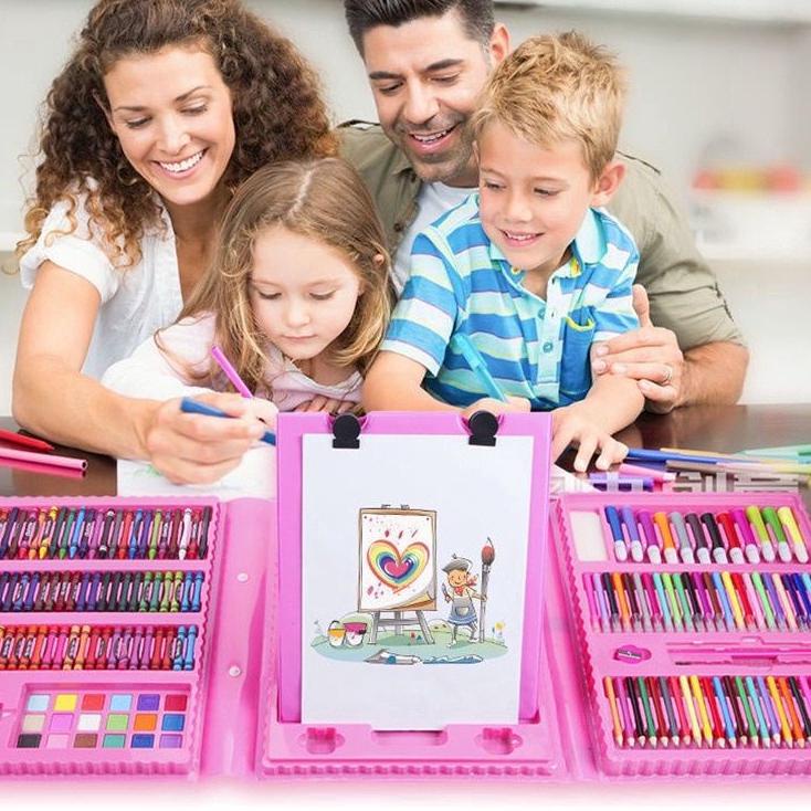 

・ Z0K Pensil Warna Crayon Set 208 Pcs Alat Menggambar Mewarnai Anak PENCIL CRAYON ANAK LENGKAP Terlaris・