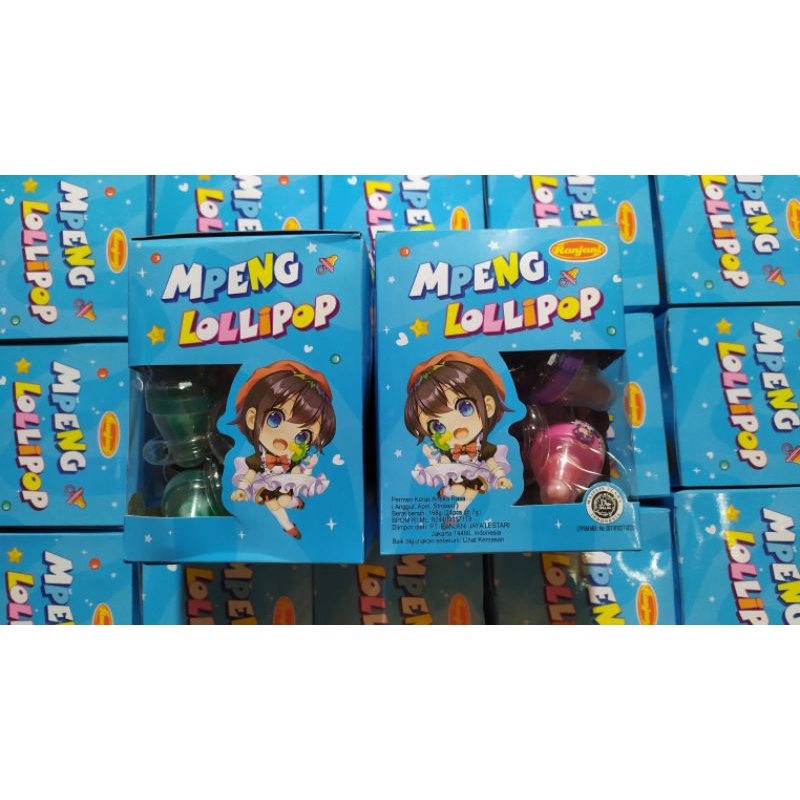 

Permen Mpeng Lollipop / Permen Loli Bentuk Mpeng ( isi 24 pcs @7gr )