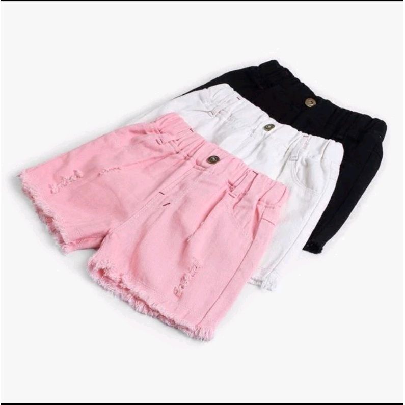 hotpant Jeans Anak umur 1-12 Tahun / Hotpants Anak Full colour /Celana Pendek anak / Celana Jeans Pendek anak / Celana Hotpant Anak Perempuan / Celana Hotpant Ripped Anak