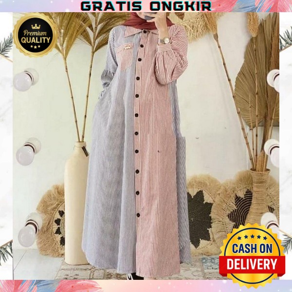 Drees Wanita Dewasa Bsju Syari Murah Meriah Ghamis Cewek Premium Games Remaja Terbaru Buju Muslimah 