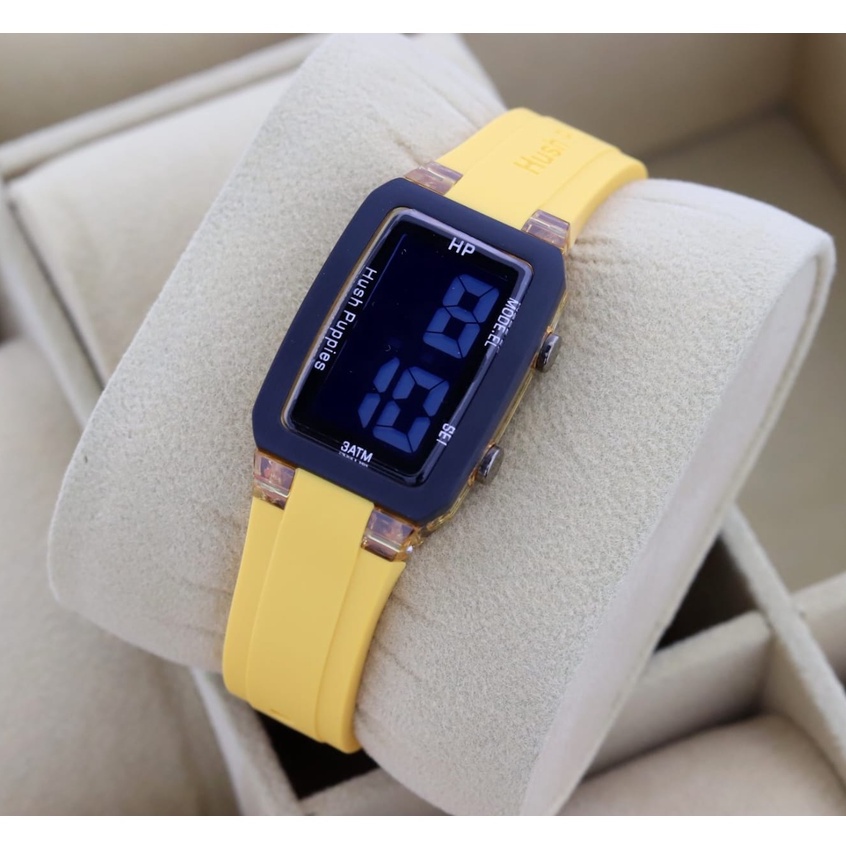 BISA COD✅ Jam tangan Hush puppies HP 3133 Strap karet Capsul Digital