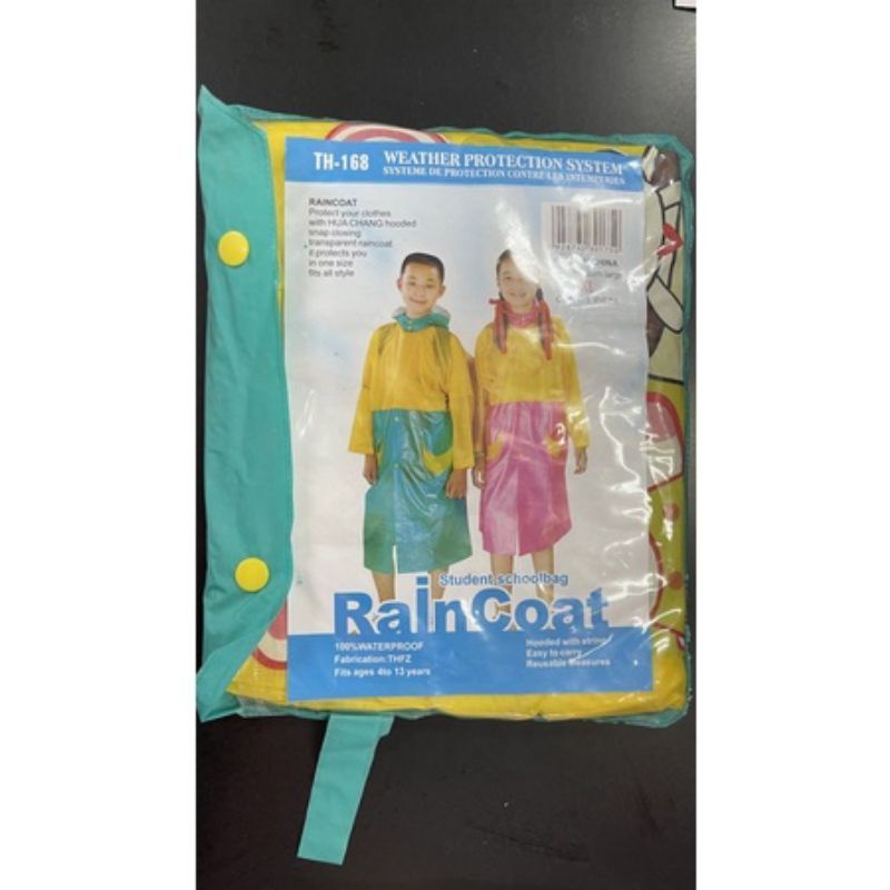 Jas Hujan Anak Ponco Motif Karakter Jas Hujan Anak Terusan / Rain Coat Kids 1 piece / Jas Hujan Karakter