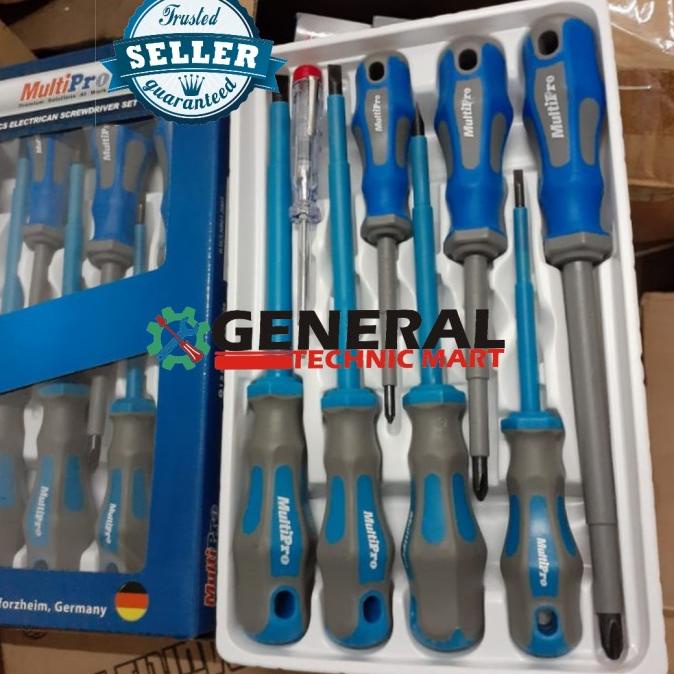 Obeng Listrik Set Heavy Duty Multipro 7Pcs Electrican Original Set