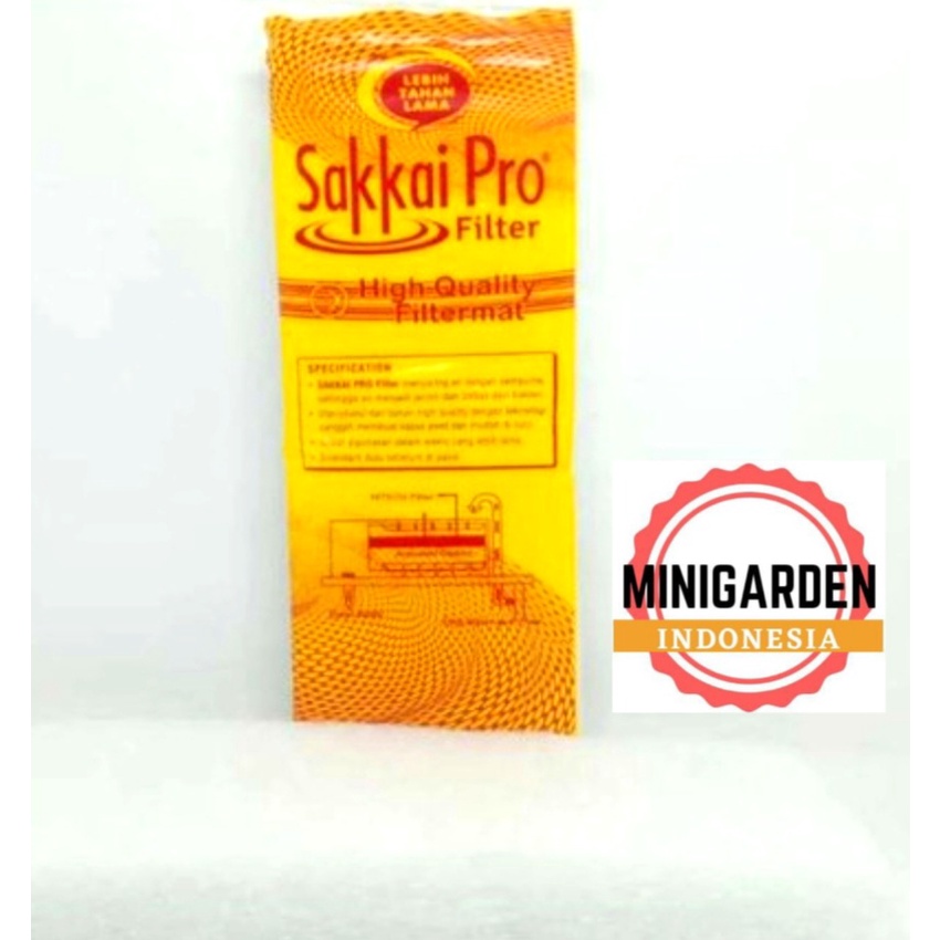 KAPAS FILTER AQUARIUM SAKKAI PRO HITECH KUNING 30 X 12 CM BUSA FILTER