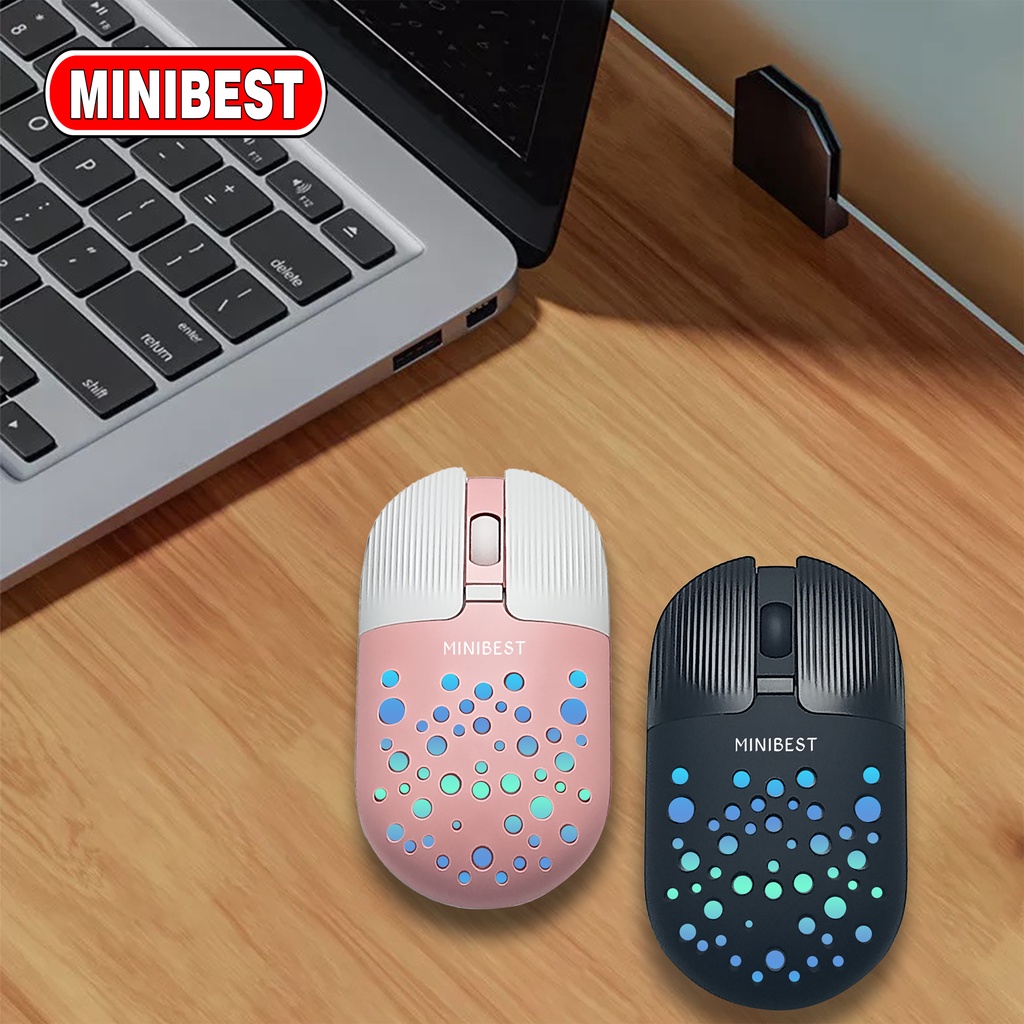 [MB] MN-B398 Mouse Wireless Bluetooth dengan Receiver USB untuk PC Laptop