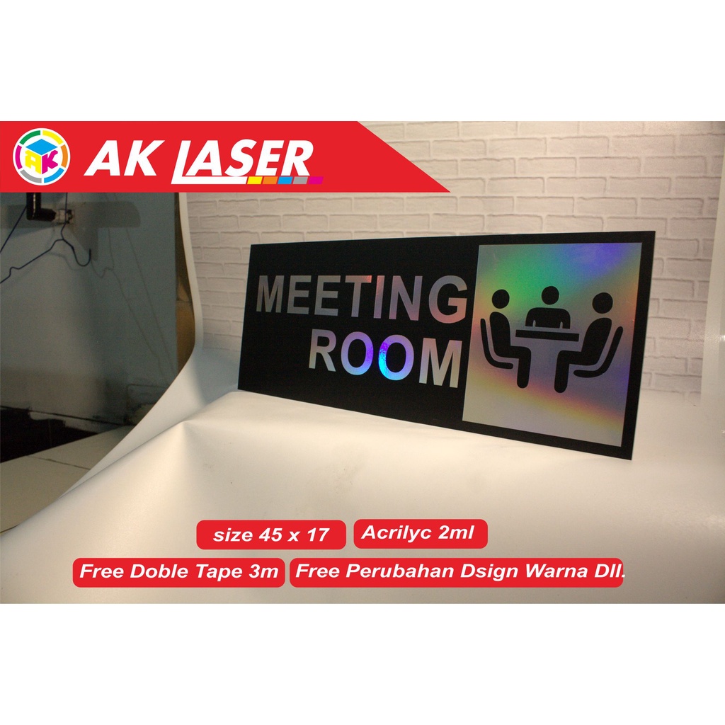 

RK Akrilik Sign Meeting Room Acrylic Signage Sticker Signboard