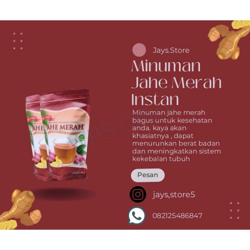 

Jahe Merah Instant 250 gr