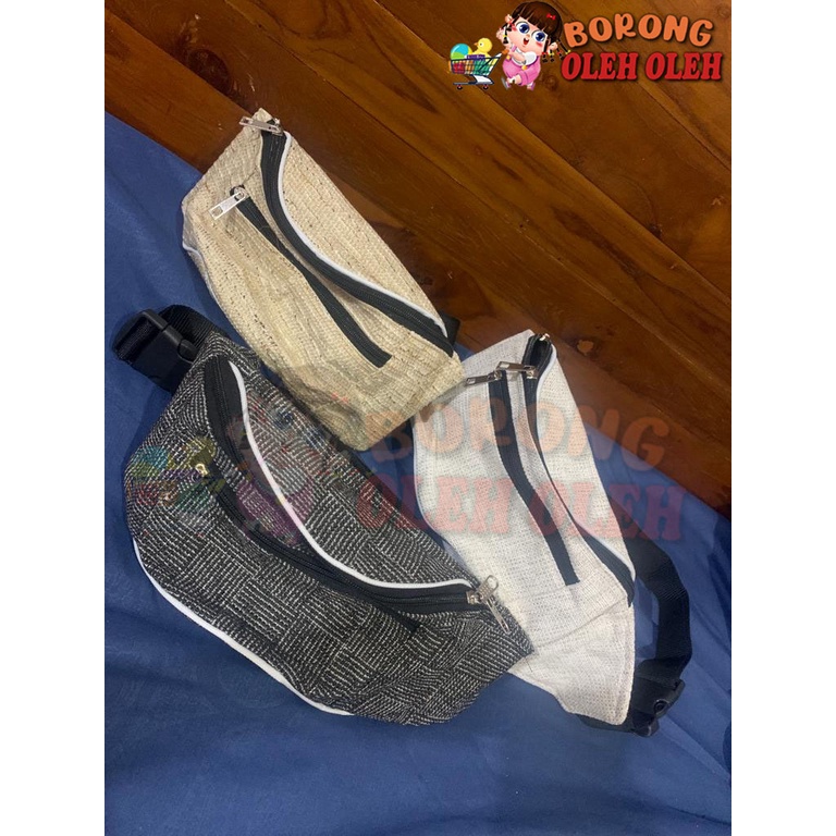TAS PINGGANG UNISEX WAIST BAG PRIA TAS PINGGANG RAJUT MURAH TAS PINGGANG CANTIK