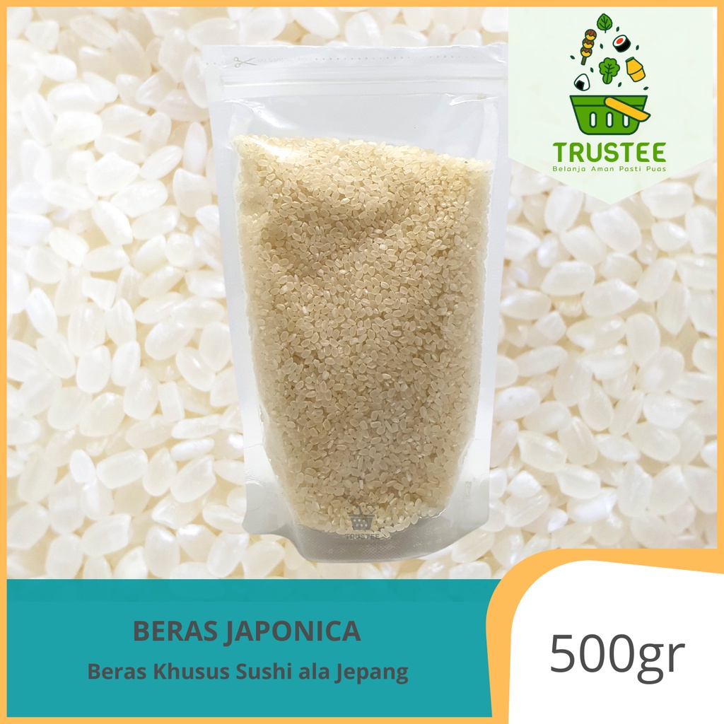 Beras Sushi Jepang Japonica Rice Gimbab Mentai Pulen Punel 500gr Koshihikari Okiniiri