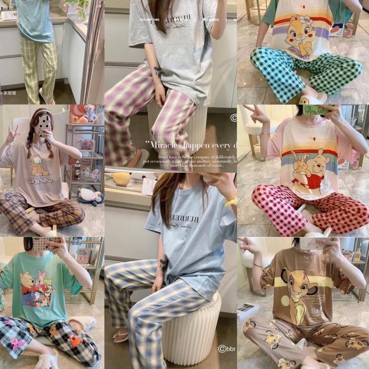 KAW.22Oc22q ▪ (50 motif)Setelan Piyama Import Korean style One set Piyama Setelan piyama wanita over