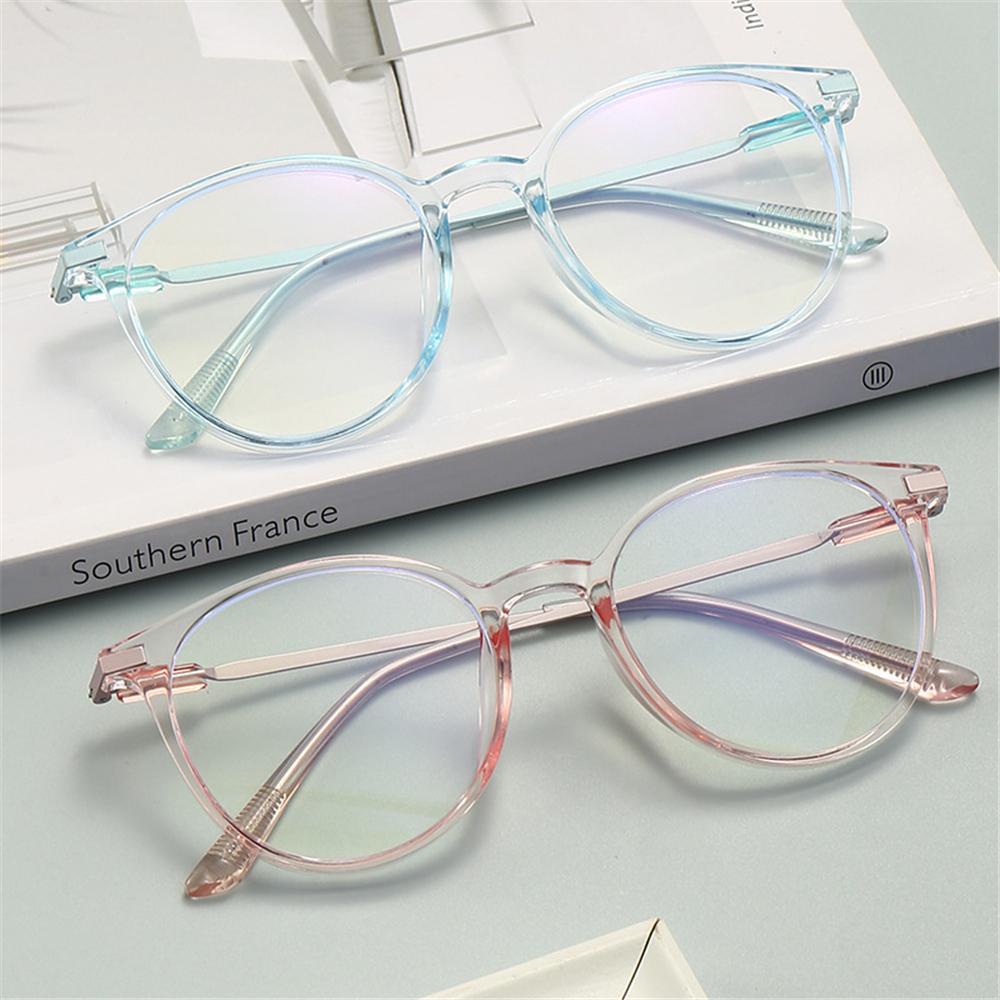 Lily Kacamata Anti-Cahaya Biru Gaya Korea Bingkai Bening Anti Silau Eyewear Fake Glasses
