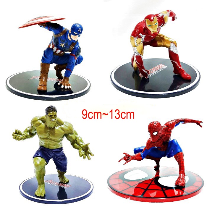 Mainan Action Figure Model The Avengers Spiderman Infinity War Bahan PVC Dapat Digerakkan Untuk Anak