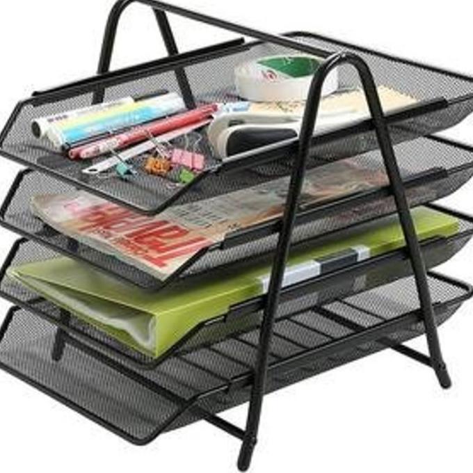 

Tray Besi 4 Susun Bagus Microstar / Desk Organizer / Rak Susun