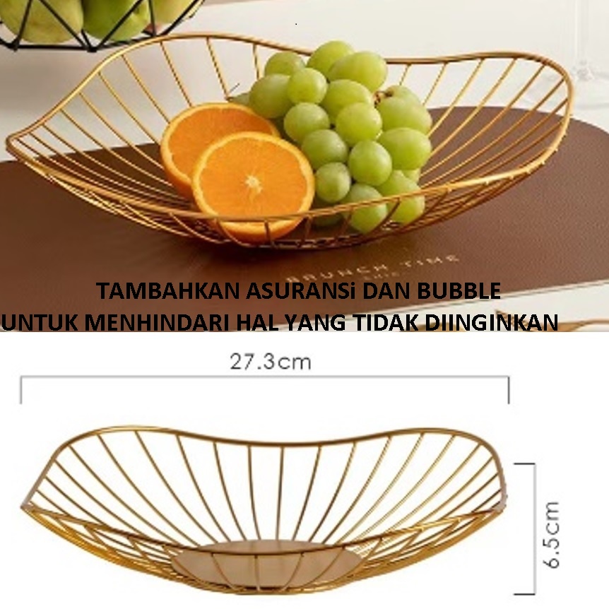 Fruit Basket Keranjang Buah Besi Wadah Buah Mangkok Tempat Buah