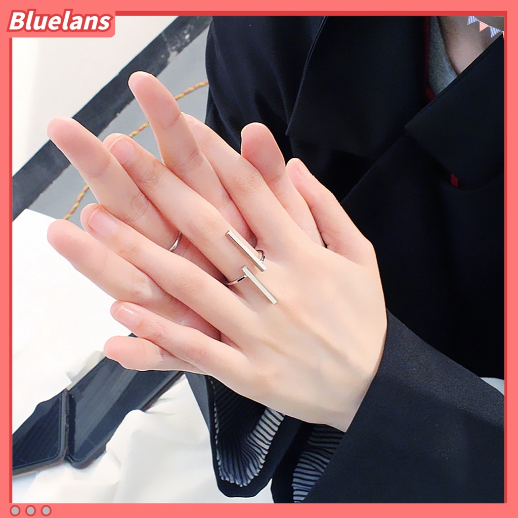 Bluelans Ring Opening Skin-friendly Metal Fashion Finger Circle