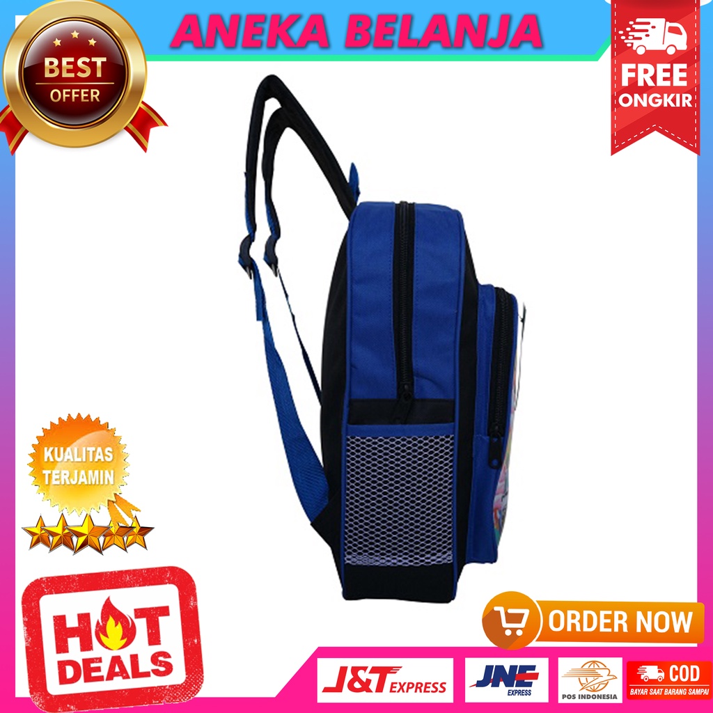 Tas Anak Ransel Backpack Sekolah Tobot Biru Ukuran kecil Playgroup | TK | SD