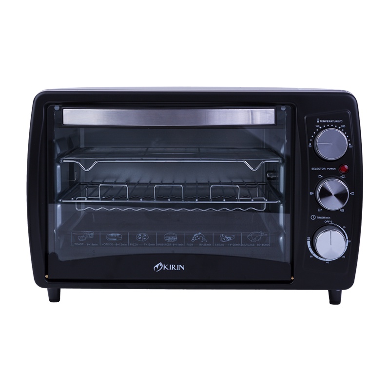 Oven Listrik Kirin - KBO-190RA - KBO190RA Kapasitas 19L - Hitam/Silver - BISA COD
