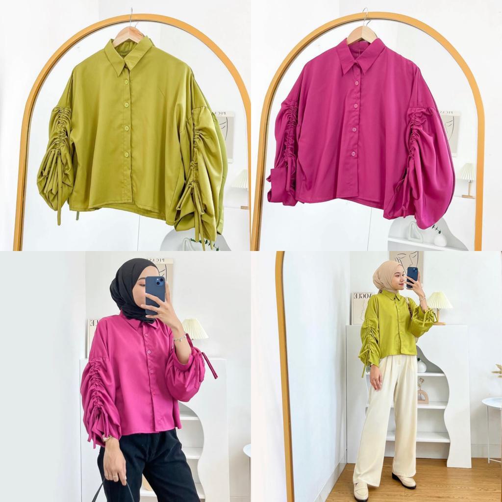 ZASKIYA - JEMIMA BLOUSE / TAMARA KEMEJA CROP WANITA SERUT