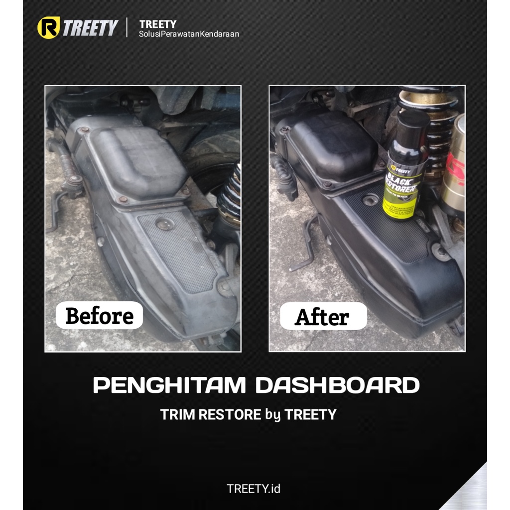 Treety Penghitam body motor/mobil [dasbord,trim restorer,body kasar]