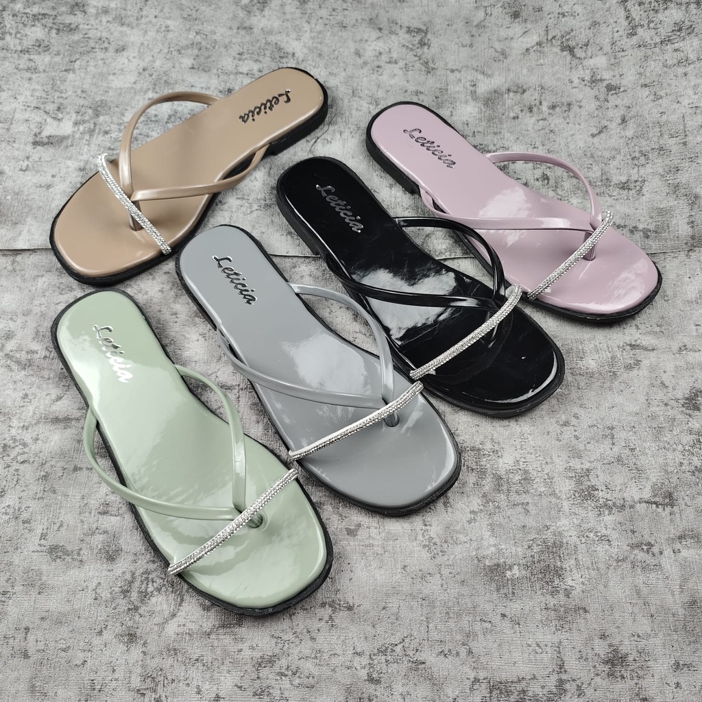 Leony - YURI Sandal Flat Wanita