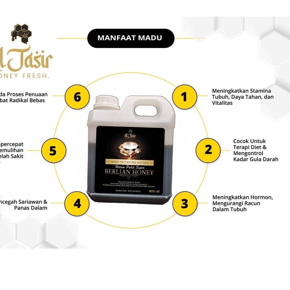

Pasti Laris Madu Hitam Pahit Asli Murni 1Kg Berlian Honey (Black Honey)!!