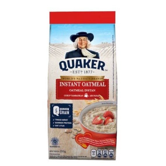 

Quaker instan oatmeal 200 gr