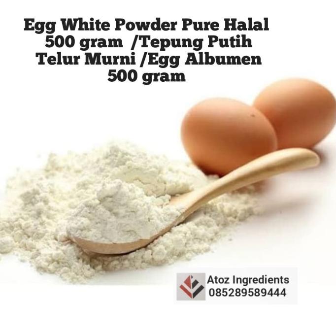 

[COD] Egg White Powder Pure Halal /Tepung Putih Telur Murni/Egg Albumen 500g [COD]