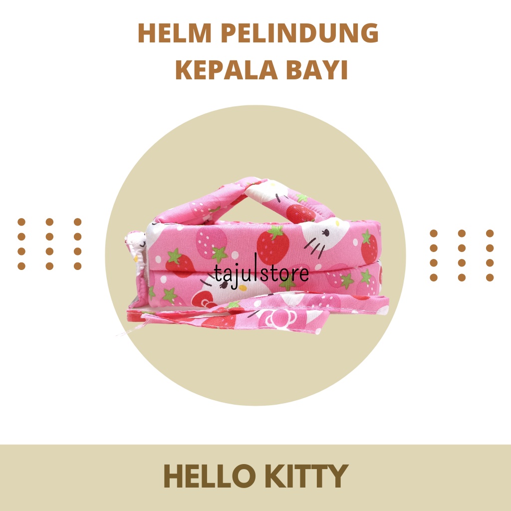 Helm Pelindung Kepala Bayi Hello Kitty | Baby Head Protector