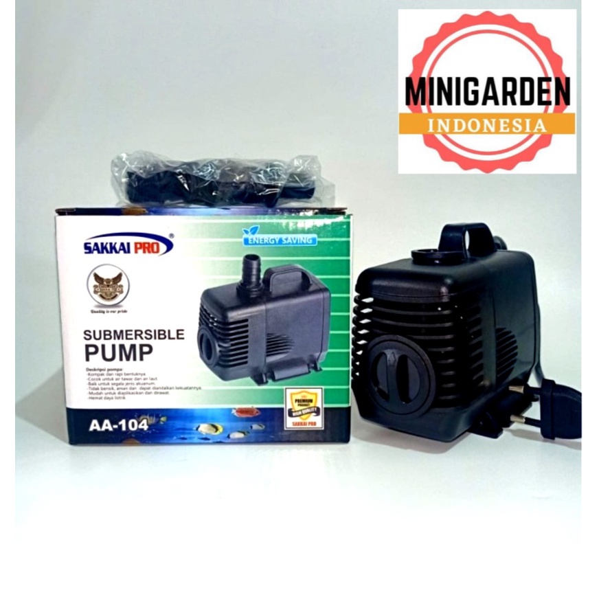 SAKKAI PRO AA-104 POMPA AIR CELUP WATER PUMP AQUARIUM KOLAM MANCUR