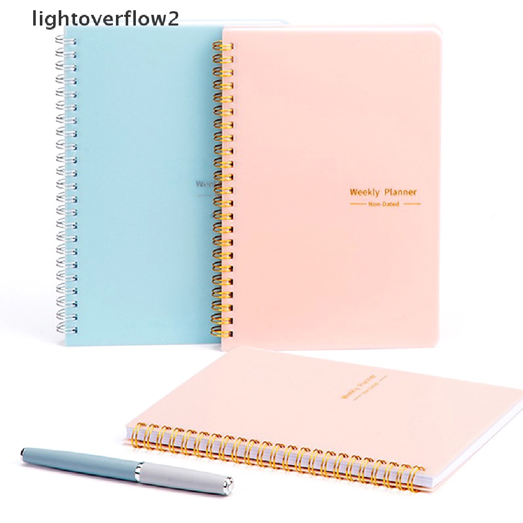 (lightoverflow2) Buku Agenda / Diary / Agenda Mingguan Ukuran A5