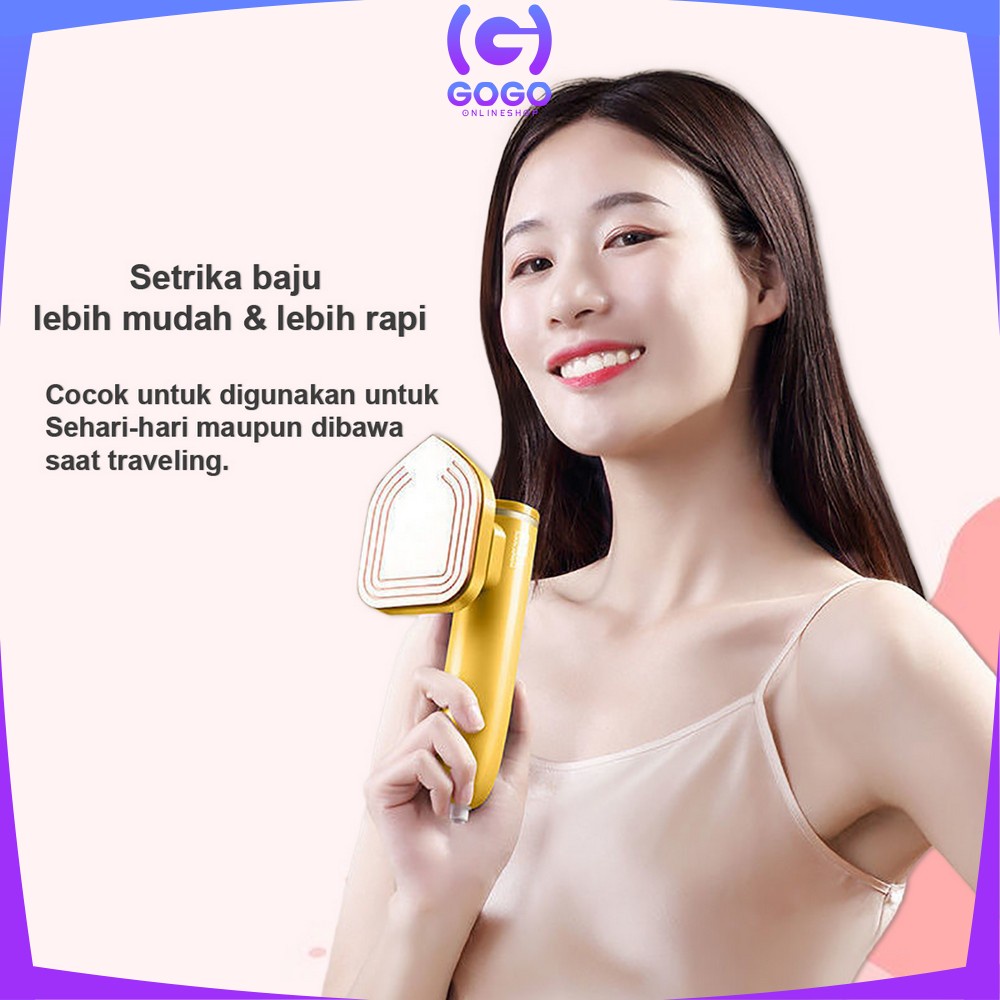 GOGO-C426 Setrika Mini Portable Travel / Setrika Traveling / Setrika Uap Mini Setrikaan Listrik Electric Steam Gosokan Pakaian