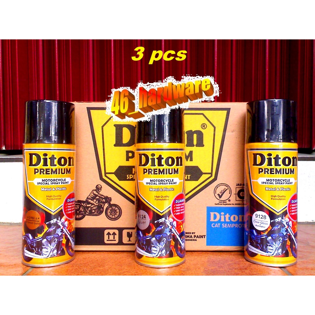 DITON PREMIUM CAT SEMPROT BRONZE GOLD SILVER CLEAR GLOSS VELG ENGINE - 46_hardware
