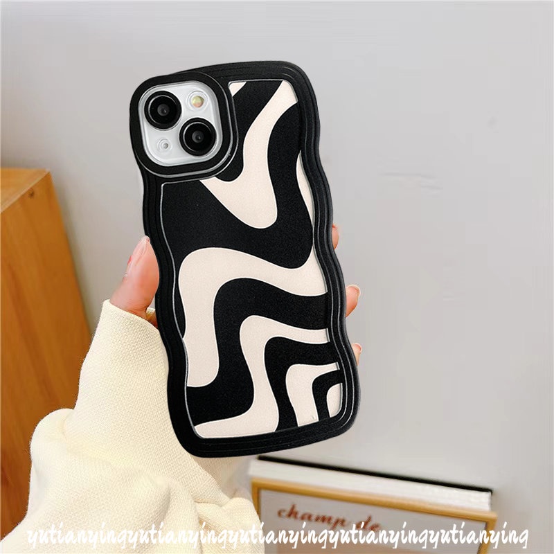 Soft Case Tpu Motif Zebra Untuk iPhone 13 11 Pro Max 7 8 6 6s Plus XR X XS Max 12 14 Pro Max 14 Plus SE 2020