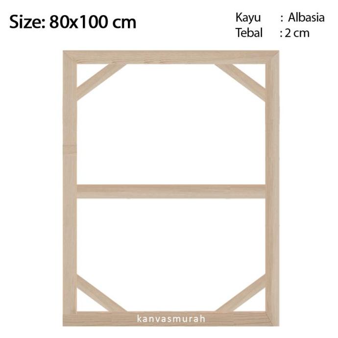 

Spanram 80x100 cm Span Ram Kayu Frame 100x80 cm