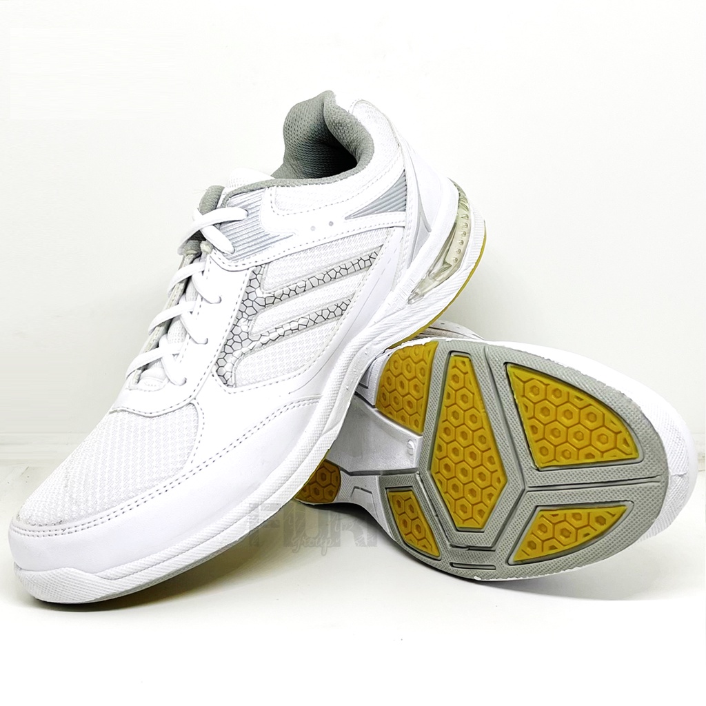 FIURI – Pro ATT Original - WP 5500 PUTIH ABU-ABU 39-43 - Sepatu Kets Pria - Sepatu Sneakers Pria - Sepatu Olahraga Sport  Pria - Sepatu Badminton tekstil - Sepatu Jogging Lari Running Fitness Gym Pria - Sepatu Laki-Laki Cowok - Sepatu Sekolah Bertali