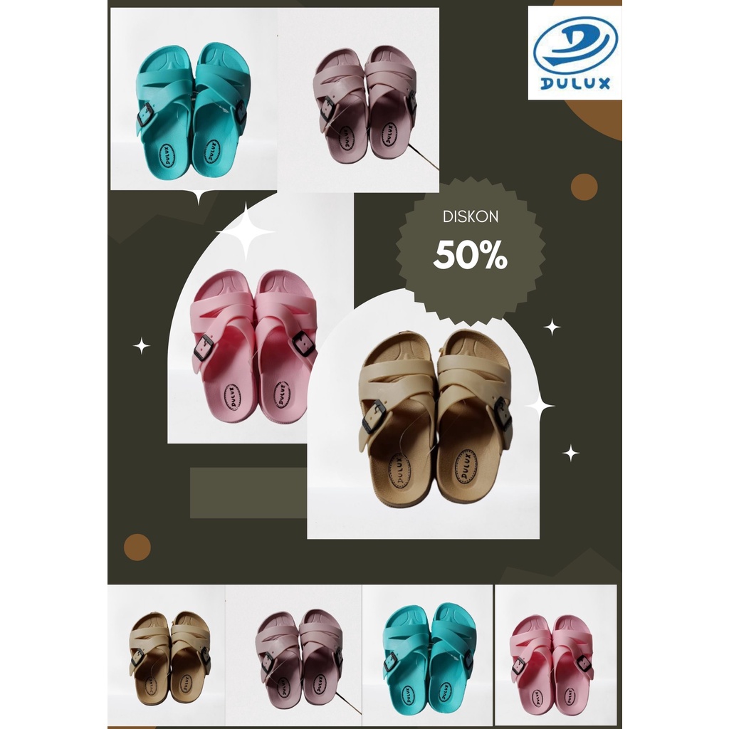 TERBARU Sandal Dulux 270/sandal wanita/sandal termurah/sandal original/sandal karet import/size 24-29 30-35